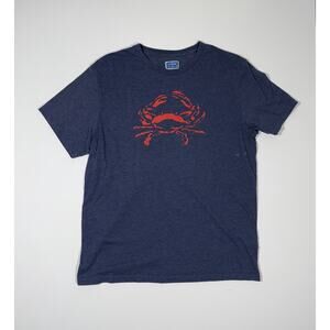 J. Crew Collector Tees Red Lobster Logo Graphic T-Shirt Blue Adult Size Large